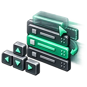 Composables for keyboard, drag‑to‑reorder, and selection